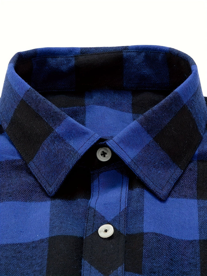 Klasyczny w kratę Flannel koszula