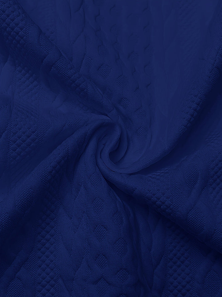 Fakturowany zamek 1/2 bluza