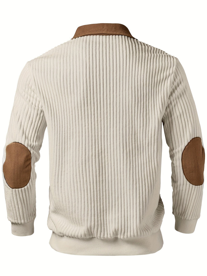 Two-Tone zamek 1/4 sweter