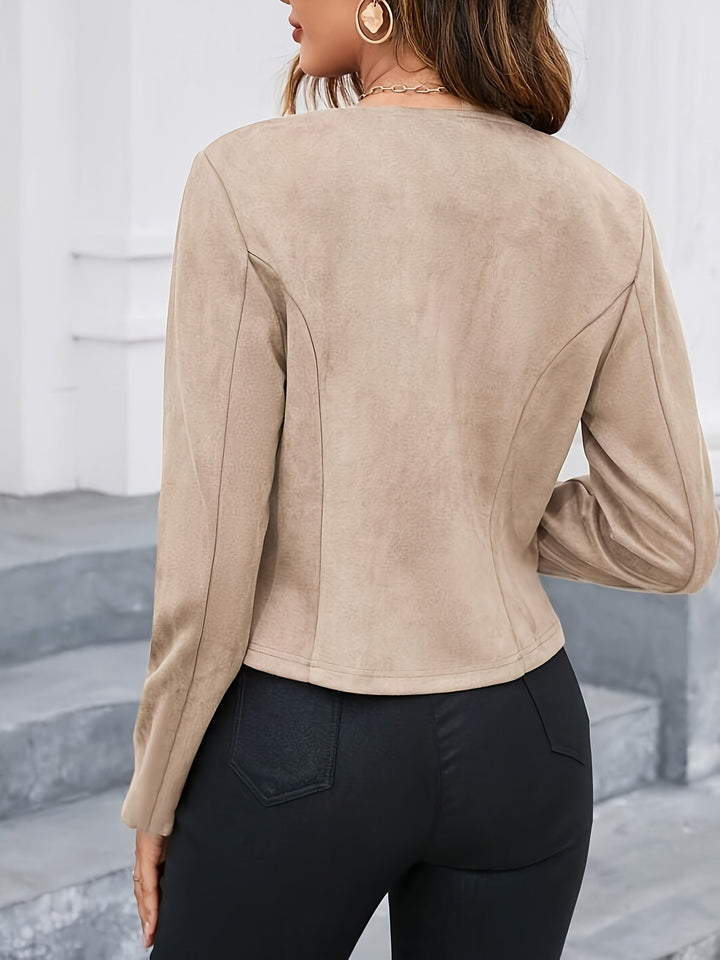 Elegancki Cropped kurtka