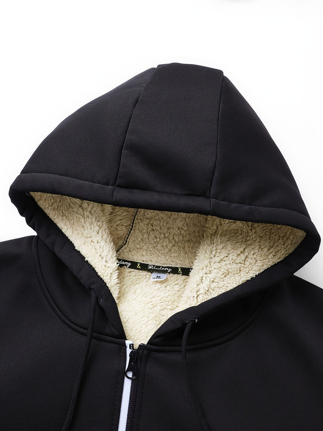 Przytulny z kapturem Zip-Up kurtka
