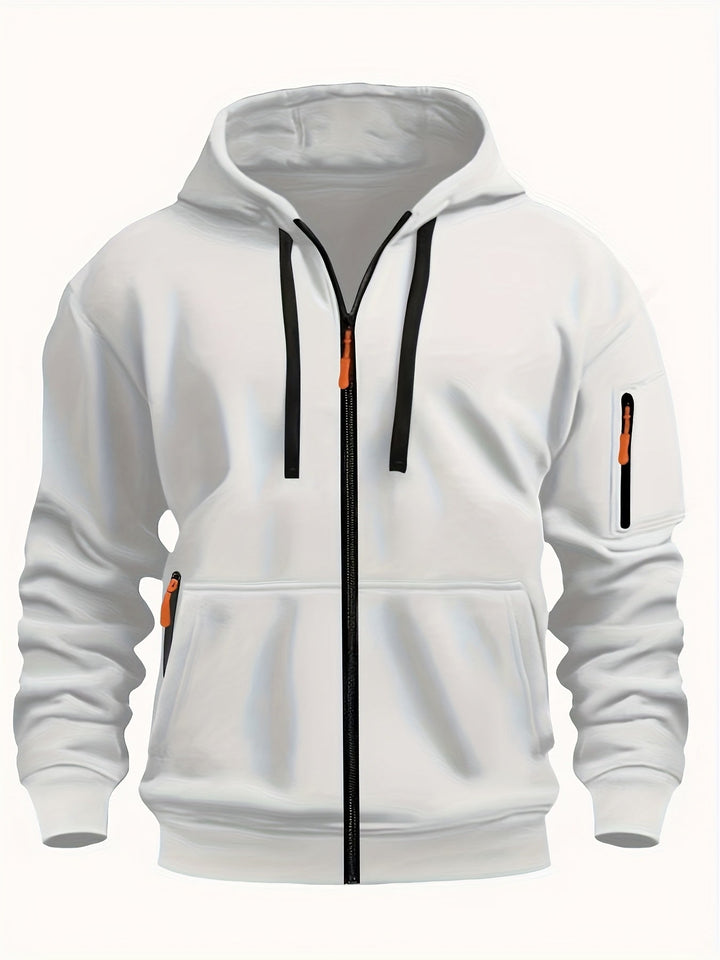 Codzienny Zip-Up bluza z kapturem