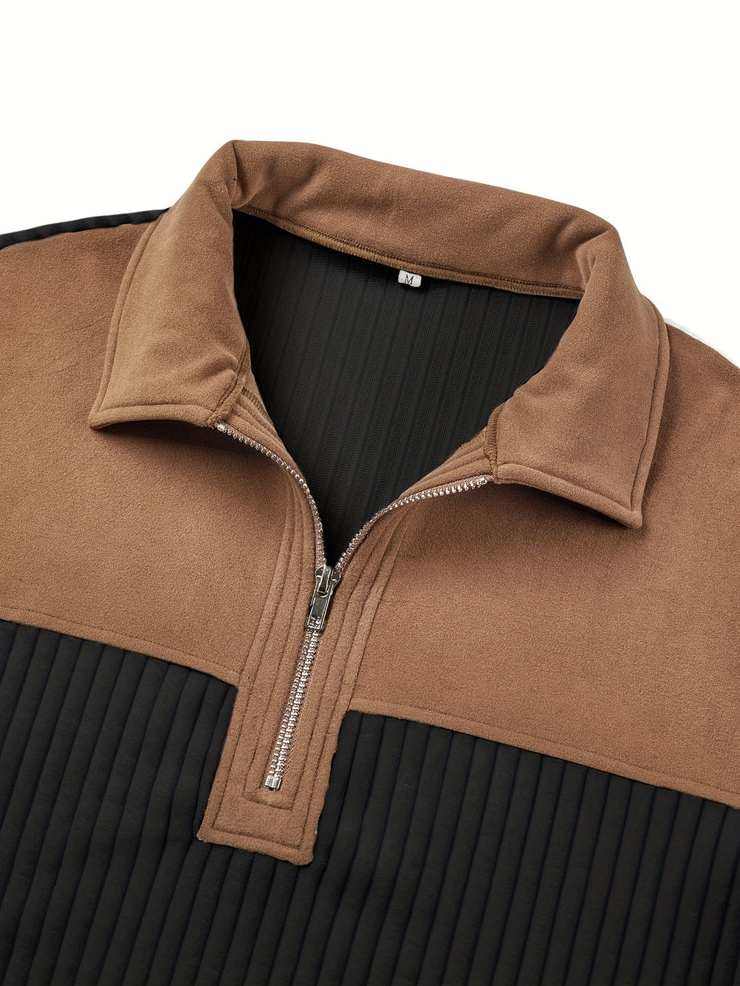 Two-Tone zamek 1/4 sweter