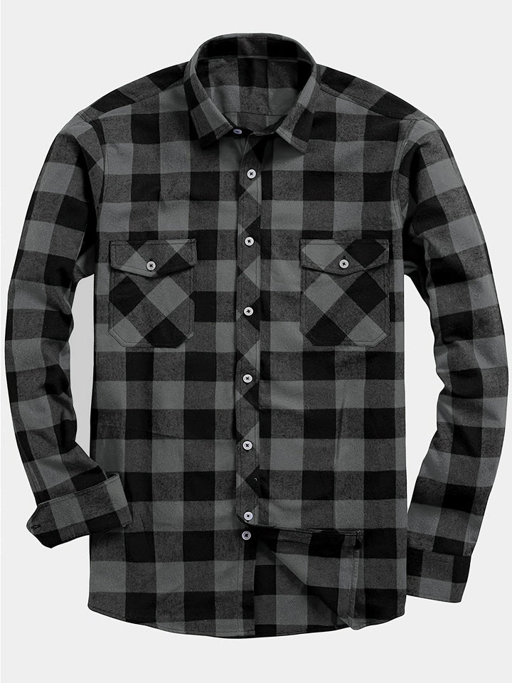 Klasyczny w kratę Flannel koszula