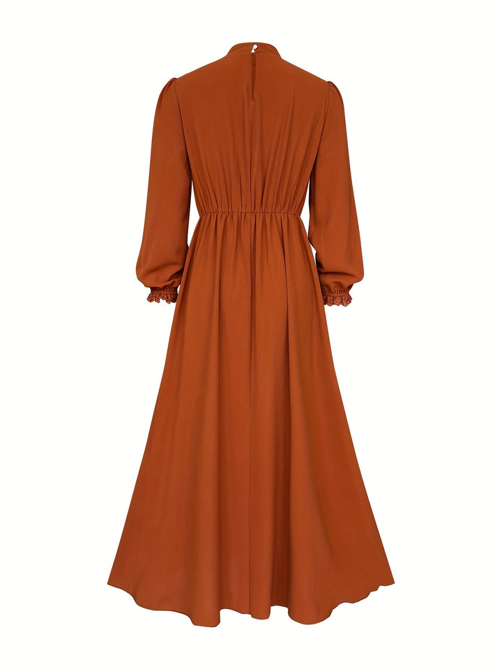 Vintage plisowany sukienka maxi