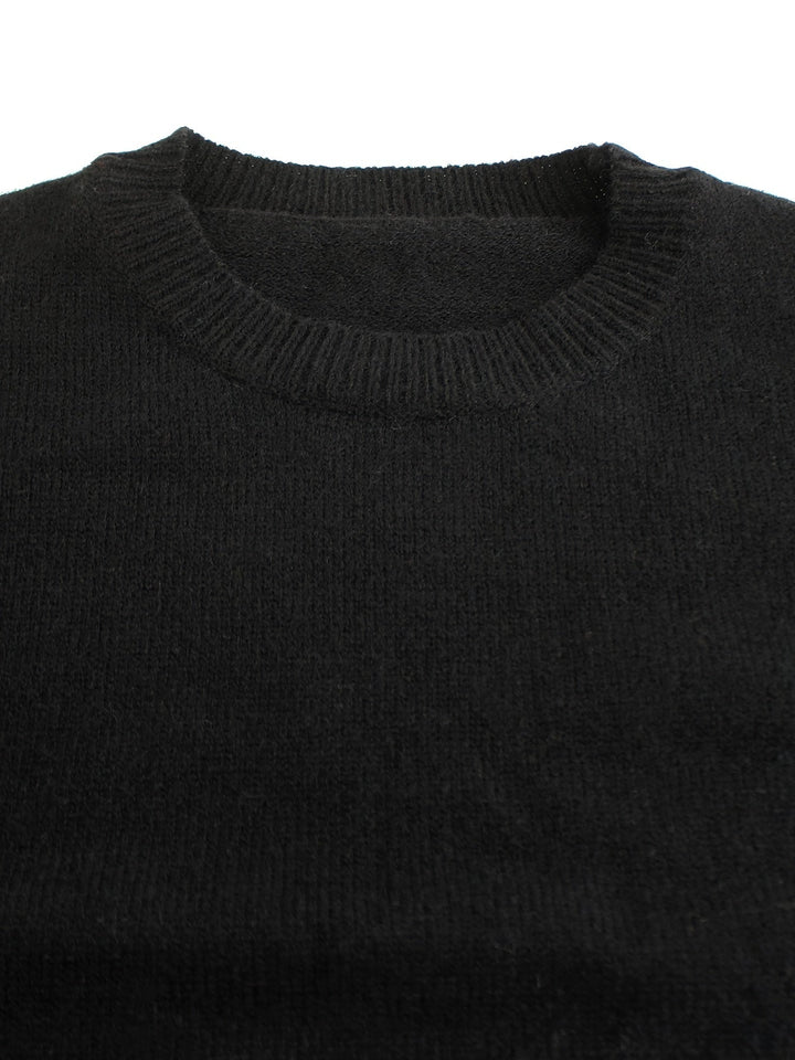 Striped-Cuff prążkowany sweter