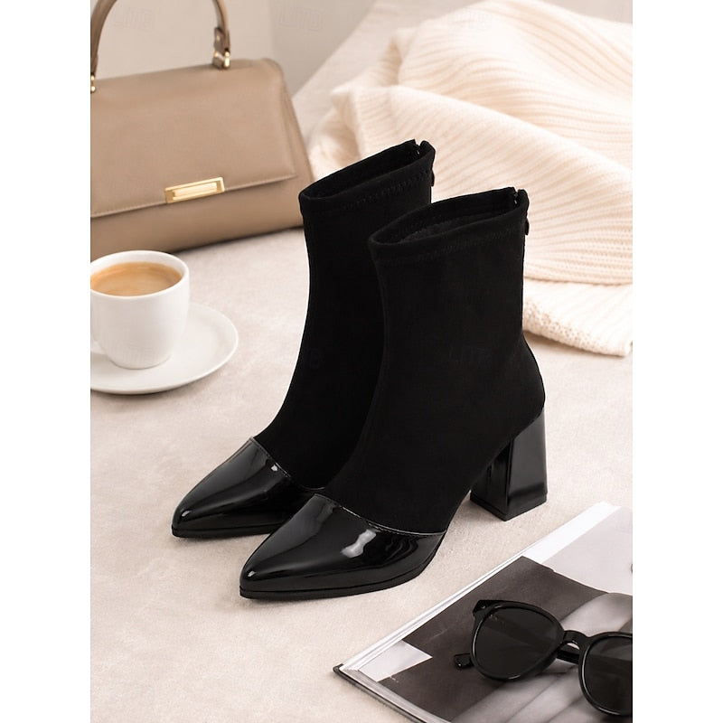 Cap-Toe Chunky obcas botki