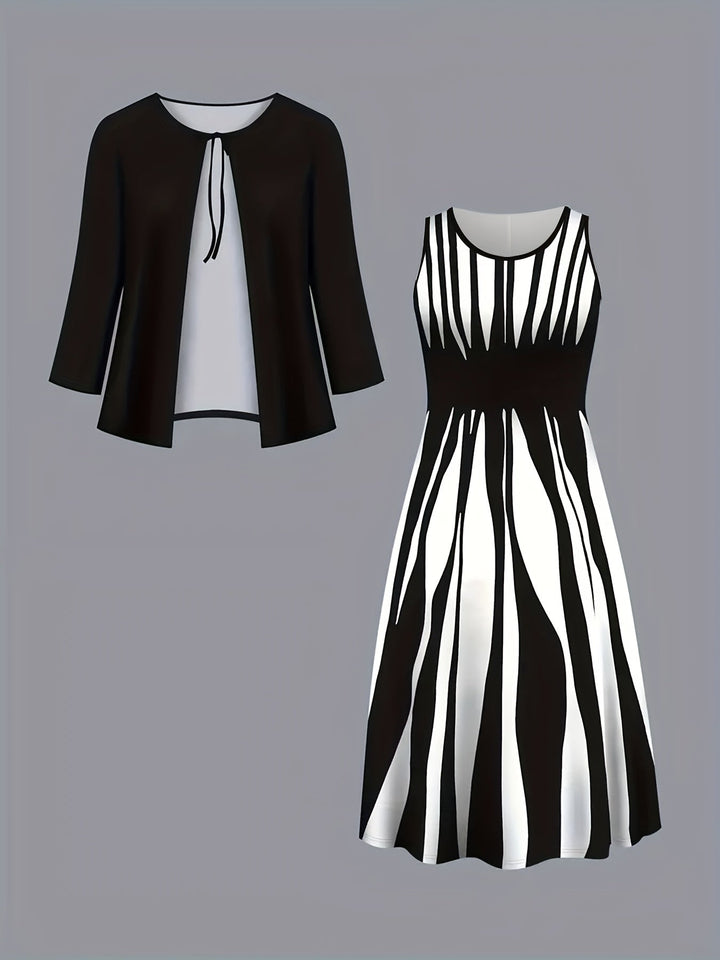 Two-Piece elegancki sukienka zestaw
