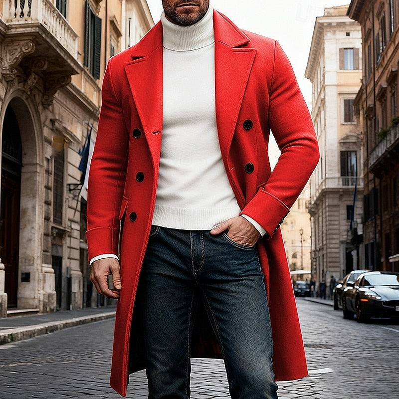 Elegancki długi Overcoat