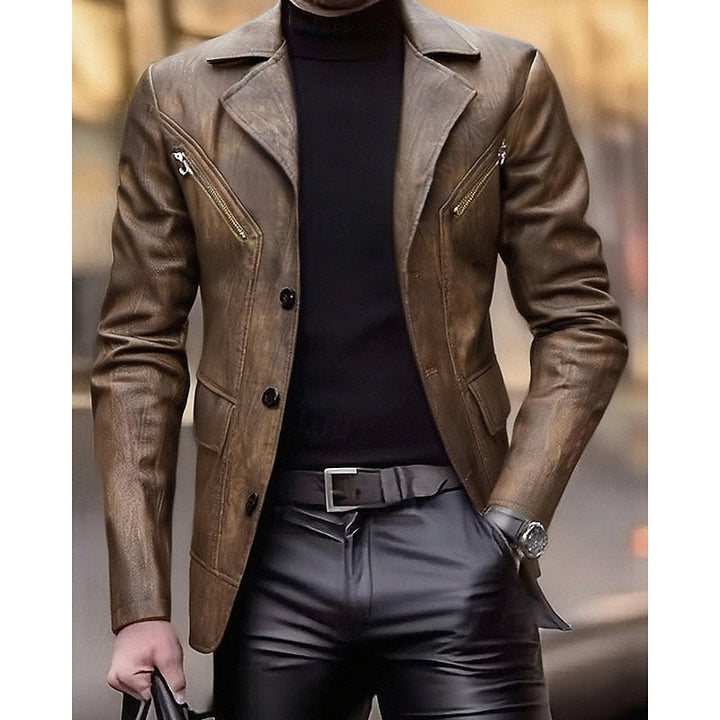 Dopasowany Lapel kurtka