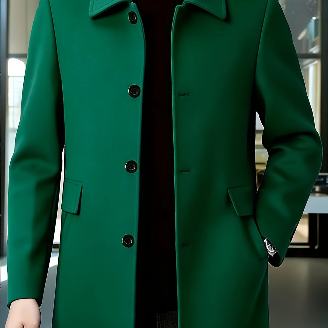 Elegancki Single-Breasted Overcoat