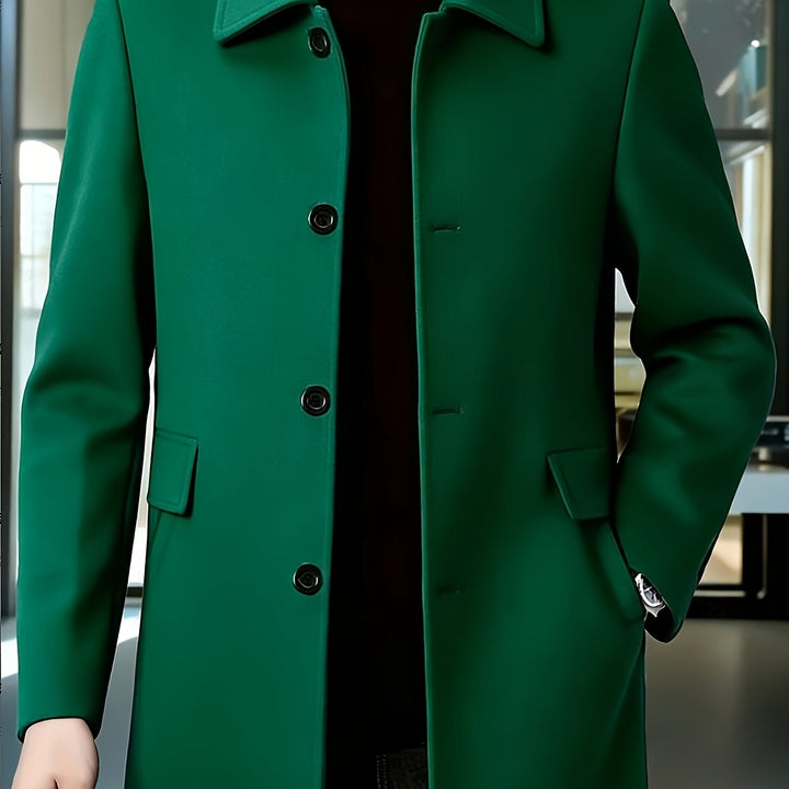 Elegancki Single-Breasted Overcoat