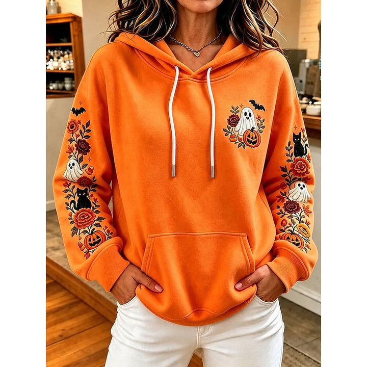 Przytulny Halloween bluza z kapturem