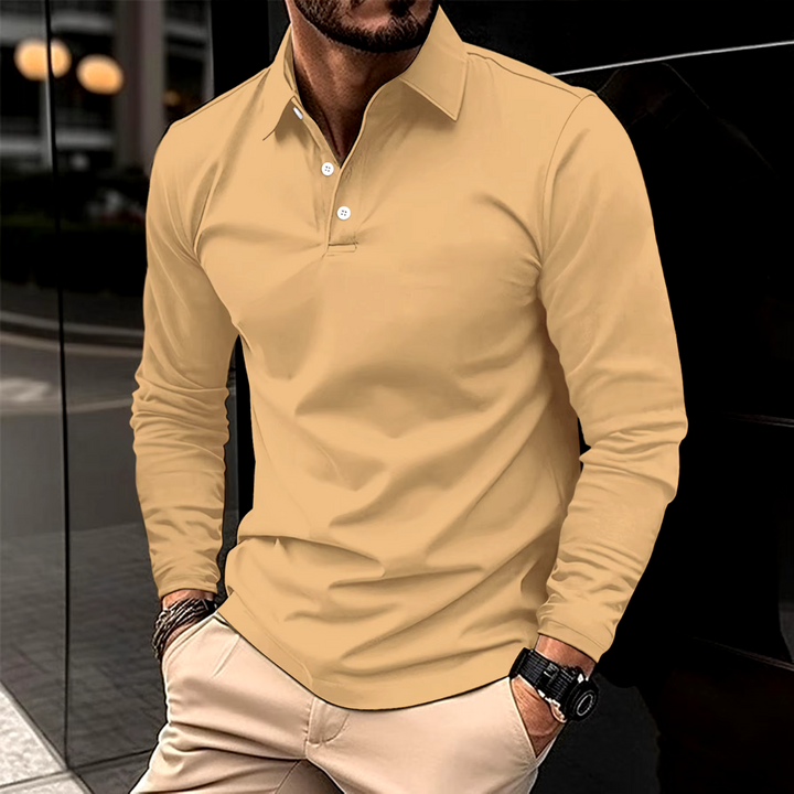 Praktyczny codzienny Long-Sleeved polo