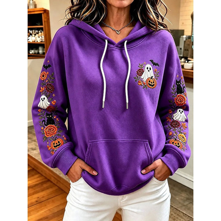 Przytulny Halloween bluza z kapturem