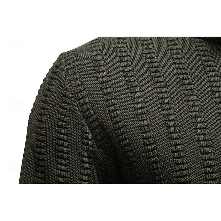 Fakturowany zamek 1/2 sweter