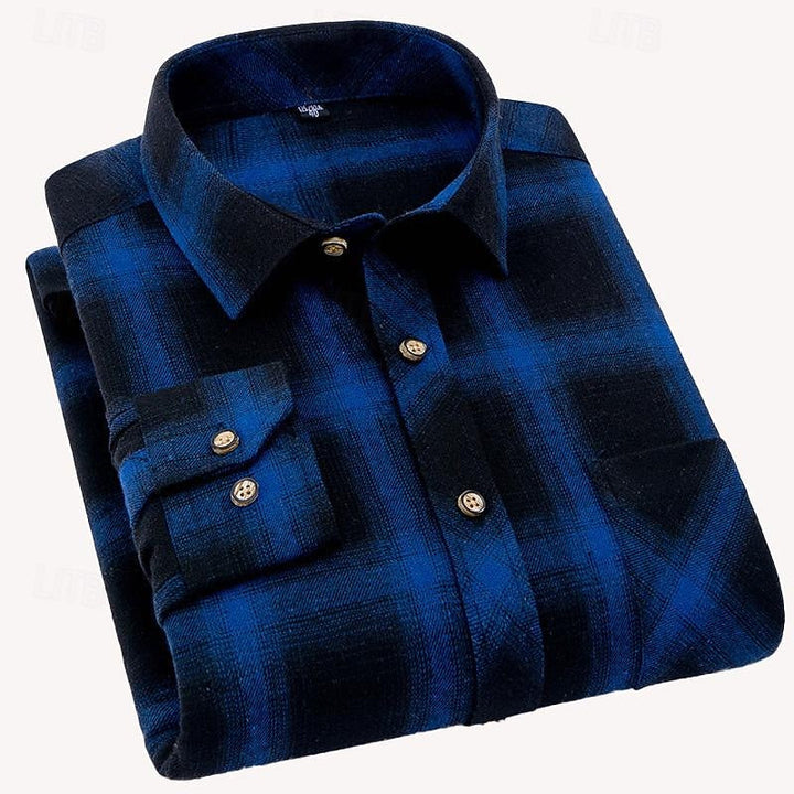 Klasyczny w kratę Overshirt