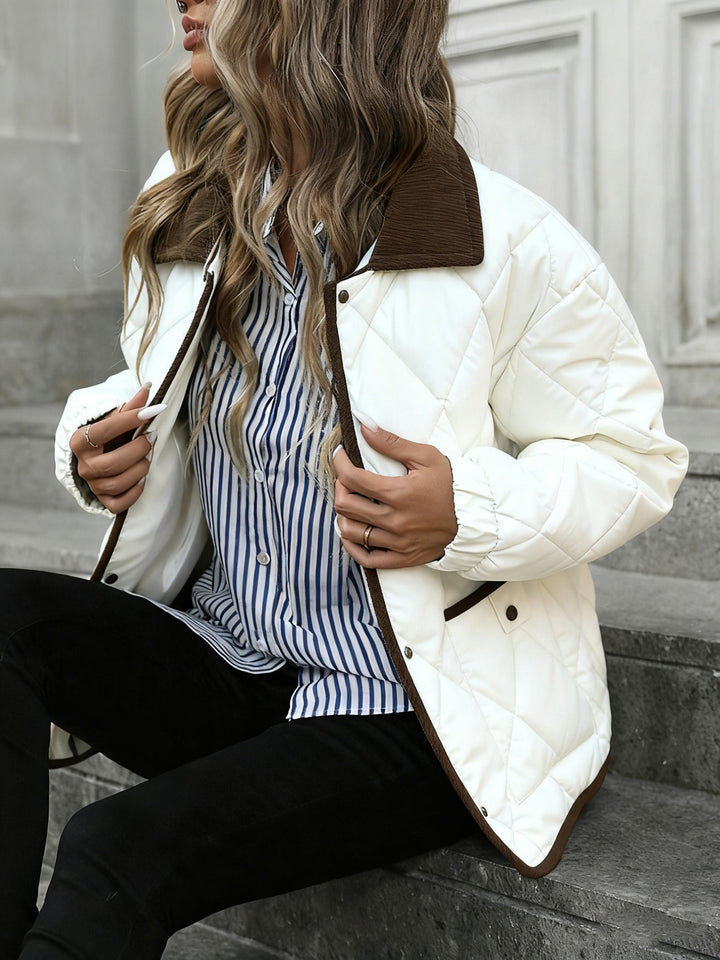 Diamond-pikowany Padded kurtka