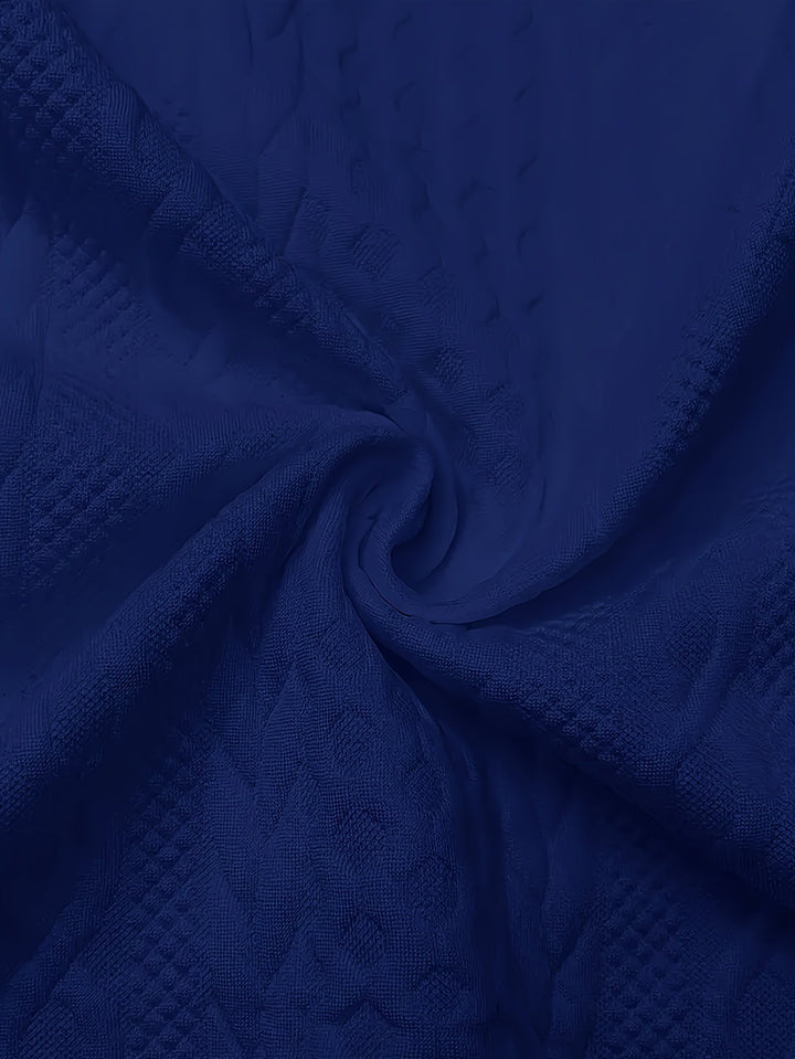 Fakturowany Zip-Up z kapturem kurtka