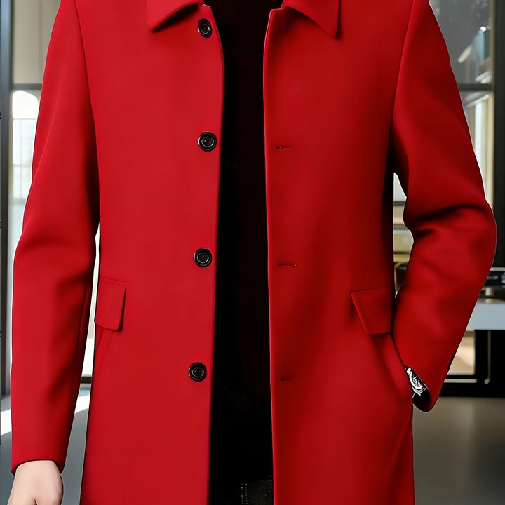 Elegancki Single-Breasted Overcoat