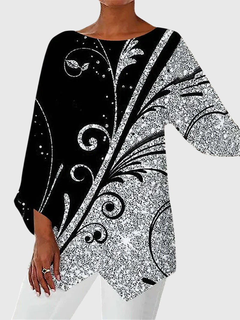 Shimmer Butterfly długi-rękaw top