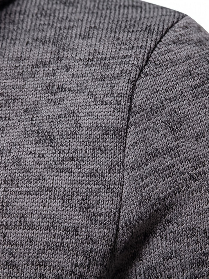 Luźny kołnierz Button-Up sweter