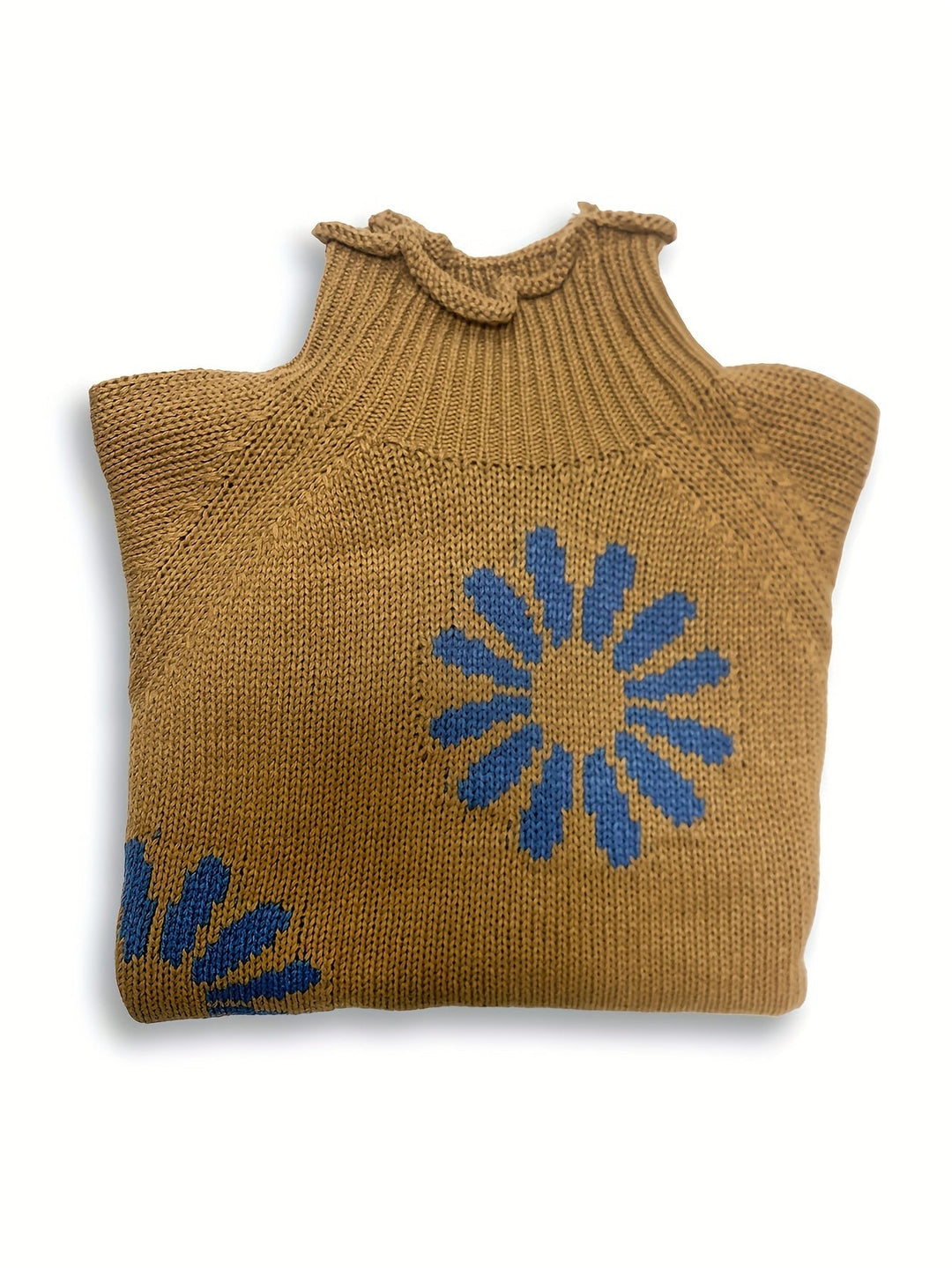 Blossom-Knit wysoki szyja sweter