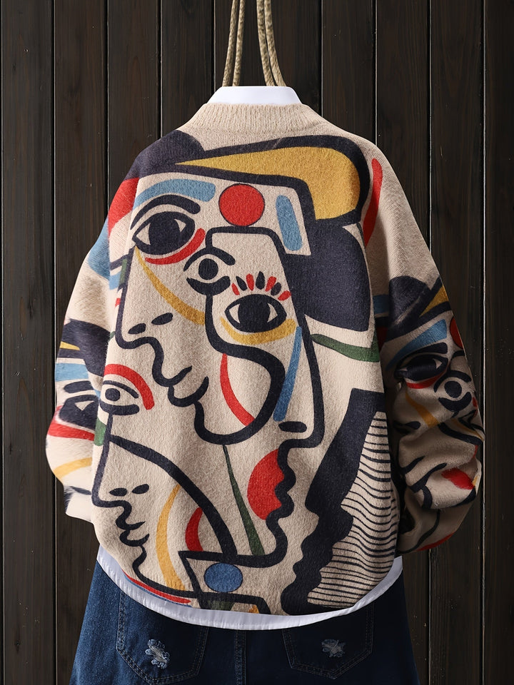 Artful Abstract sweter