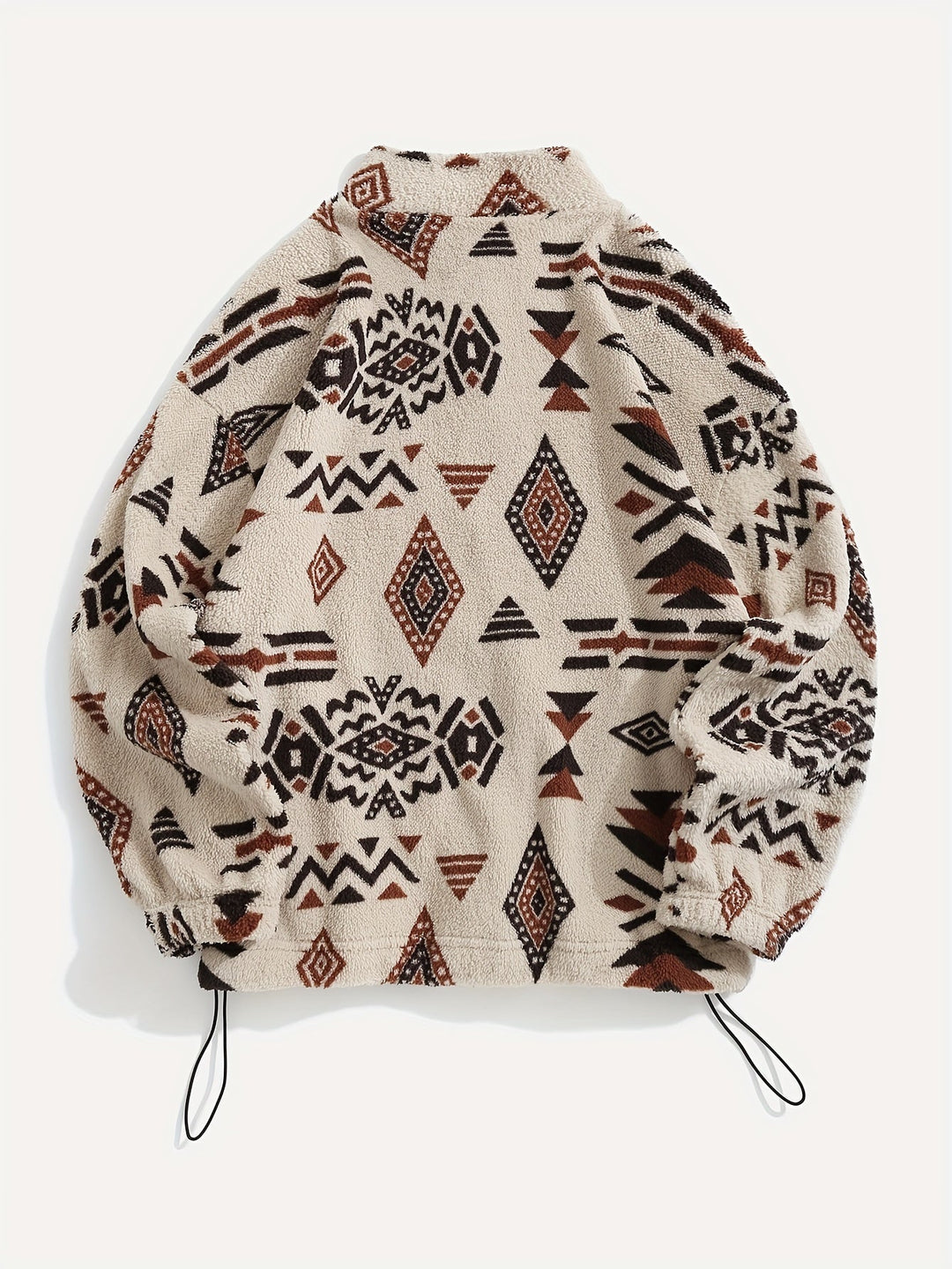 Wzorzysty Zip-Up kurtka