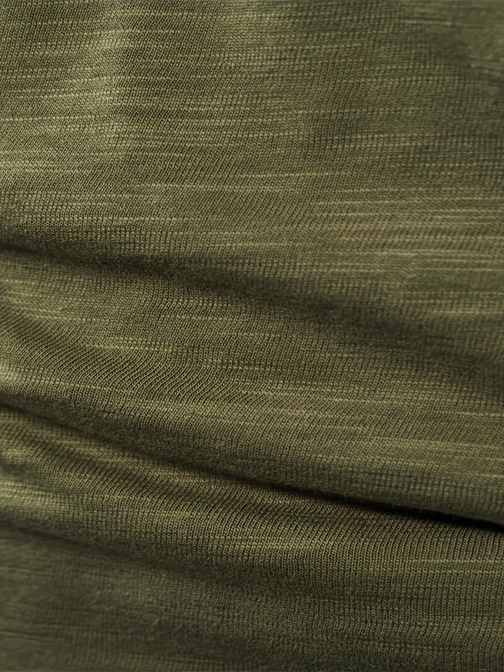 Klasyczny Button-Placket Henley