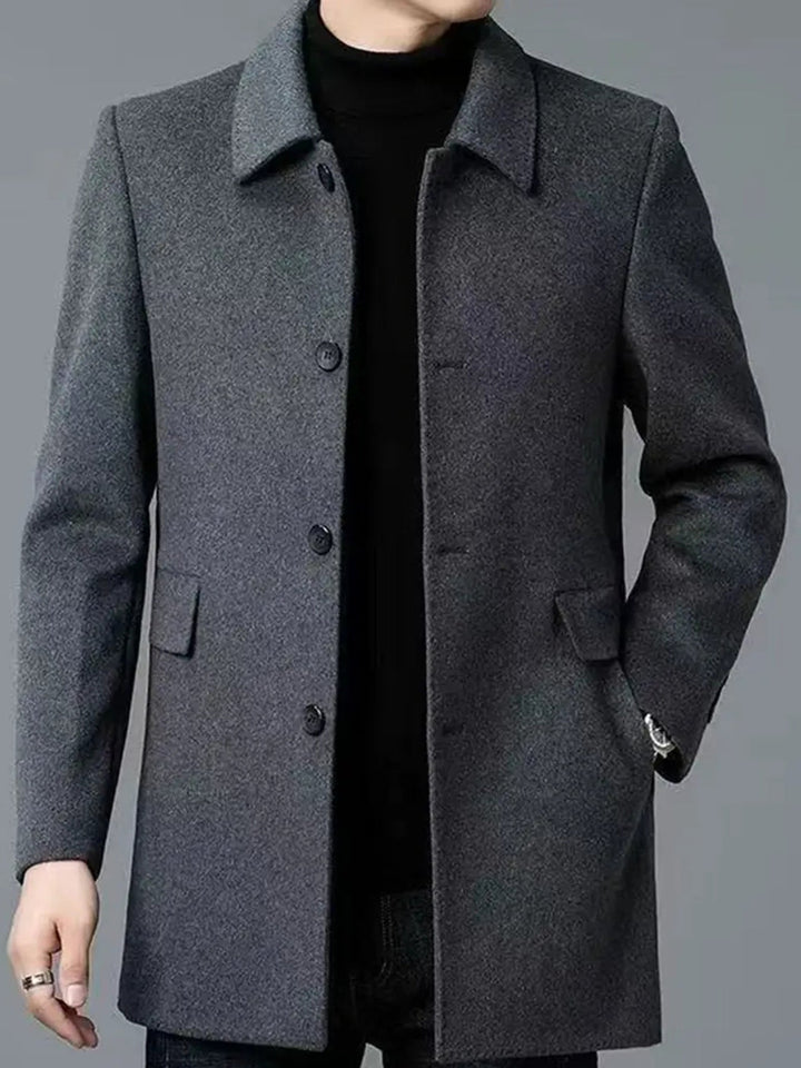 Elegancki Single-Breasted Overcoat