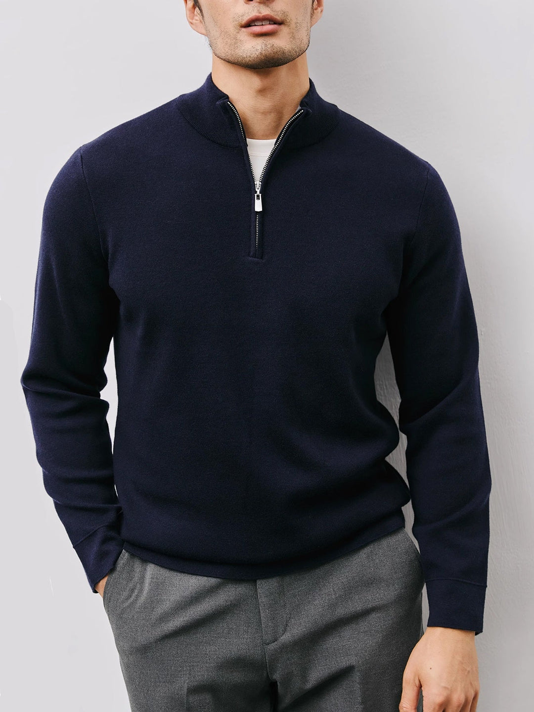 Elegancki zamek 1/4 sweter