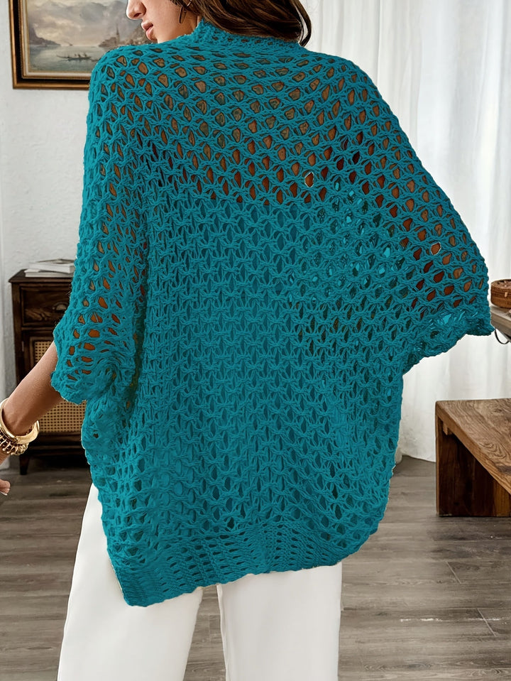 Otwarty-przedni Batwing kardigan