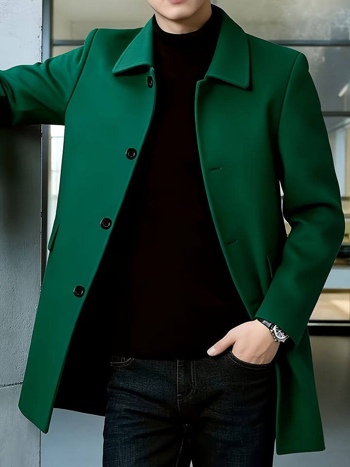 Elegancki Single-Breasted Overcoat