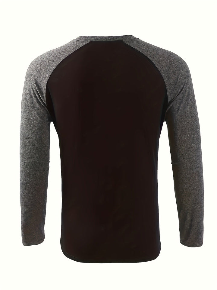 Two-Tone Raglan długi-rękaw top