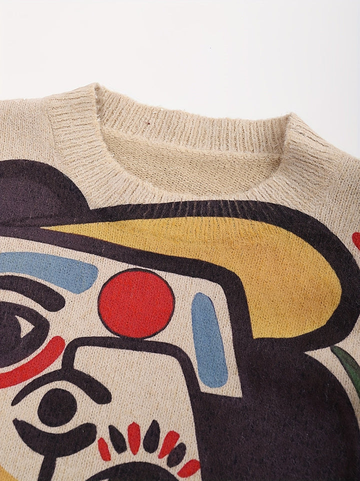 Artful Abstract sweter
