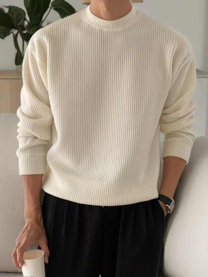Knitwear długi rękaw prążkowany koszula