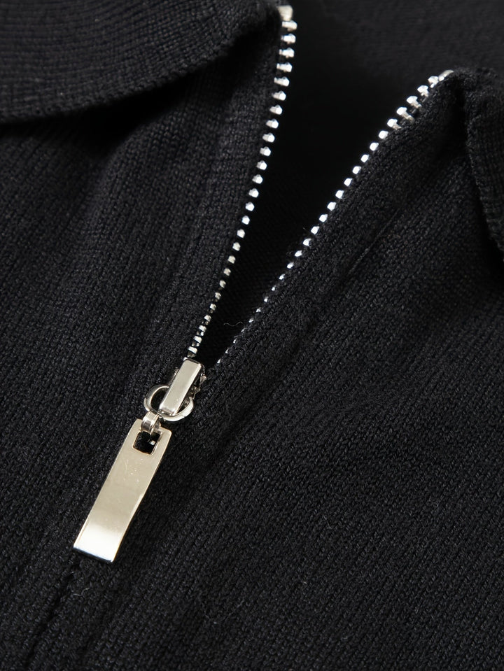 Elegancki zamek 1/4 polo sweter
