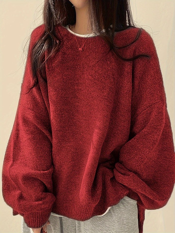 Swobodny Drop-Shoulder sweter