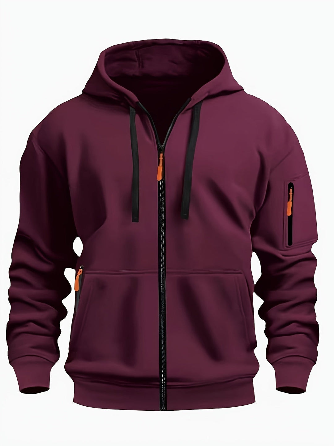 Codzienny Zip-Up bluza z kapturem