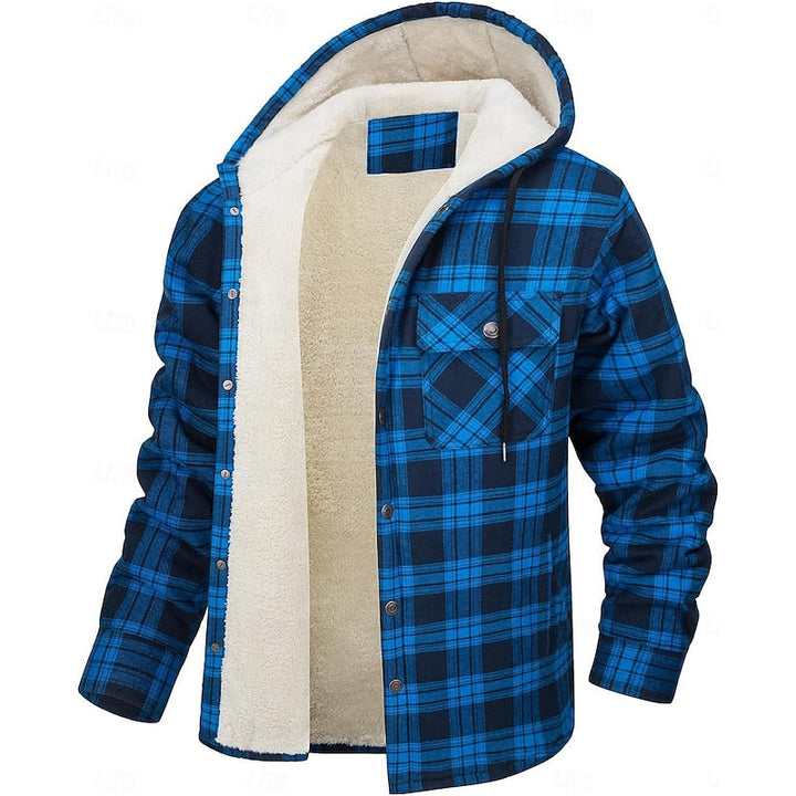 Z kapturem Check Overshirt