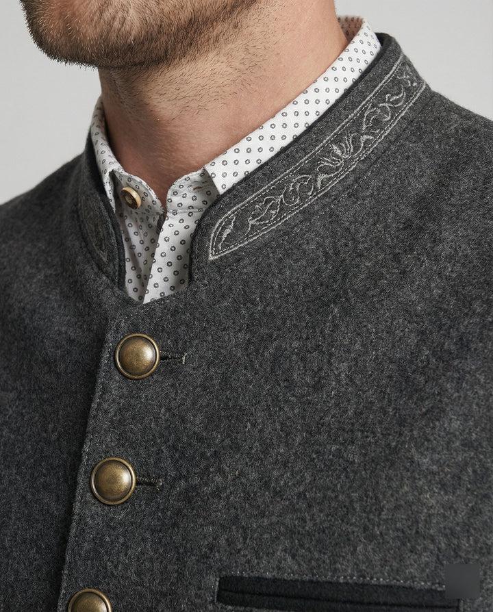 Traditional Standing-Collar kamizelka