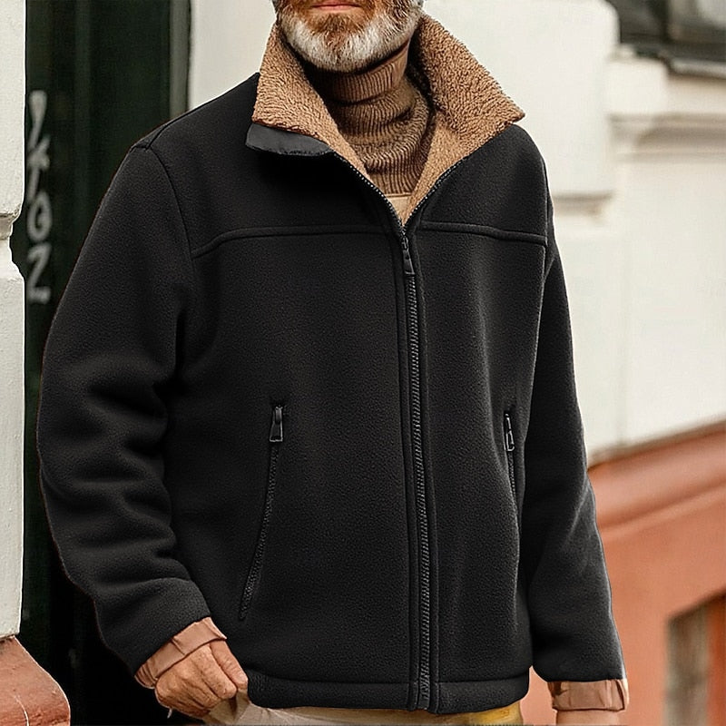 Sherpa-Collar pełny-zamek kurtka