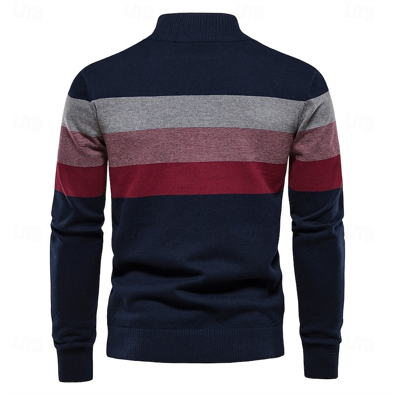 Zamek 1/4 dzianina sweter