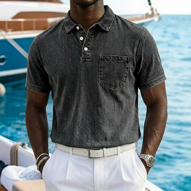 Vintage-Washed koszulka polo