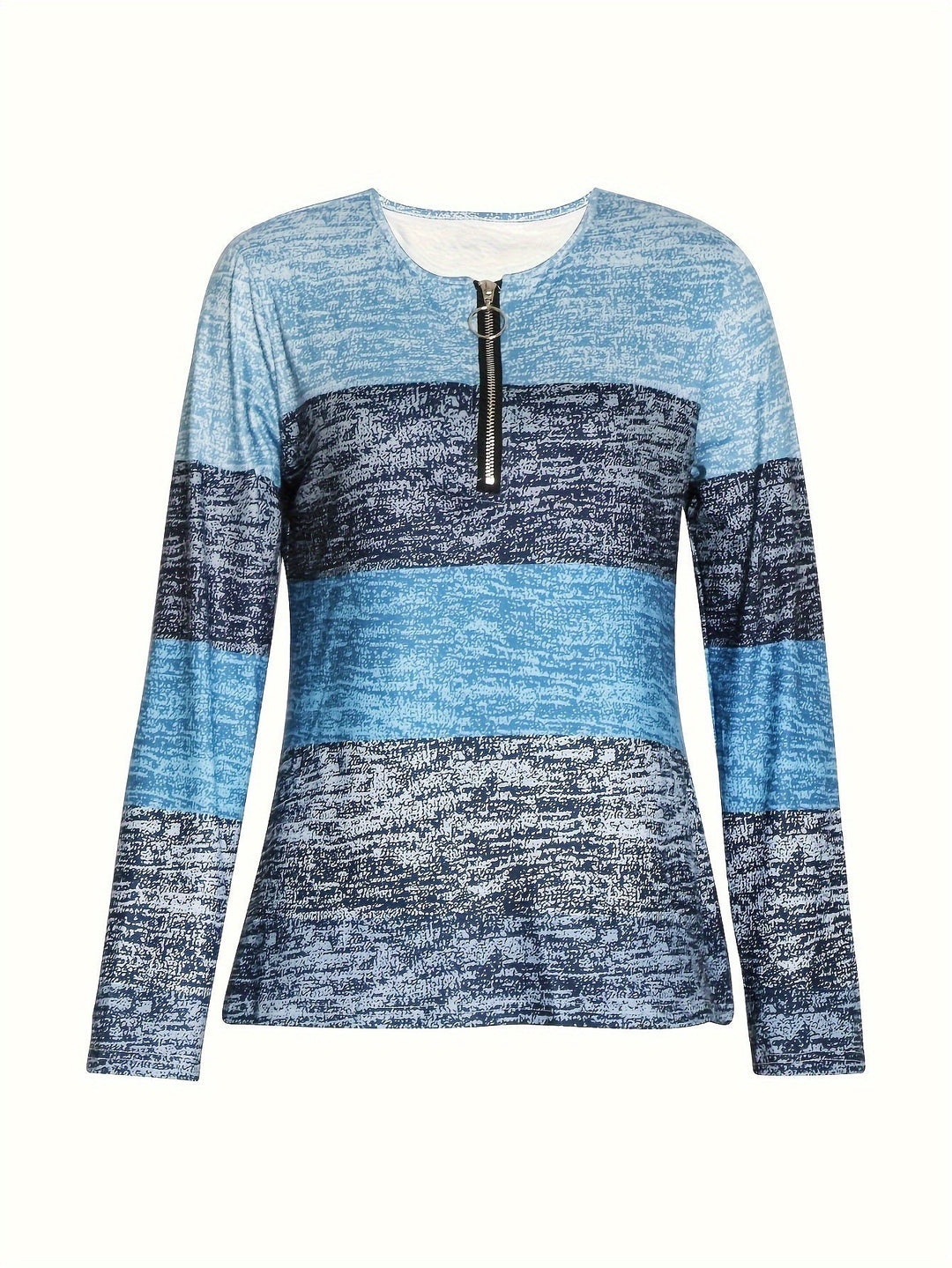 Colorblock zamek 1/4 top