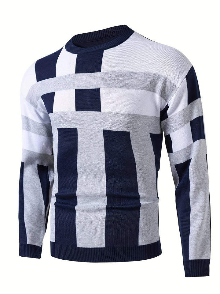 Nowoczesny Colorblock sweter