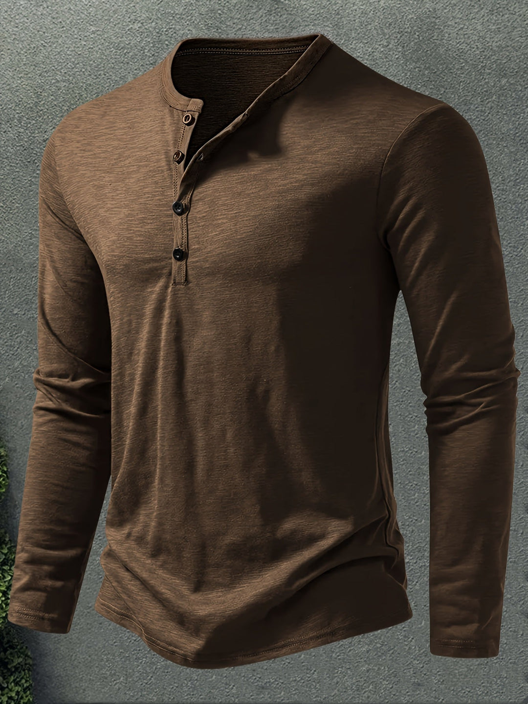 Klasyczny Button-Placket Henley