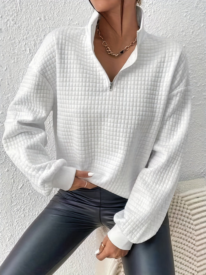 Swobodny zamek 1/4 sweter