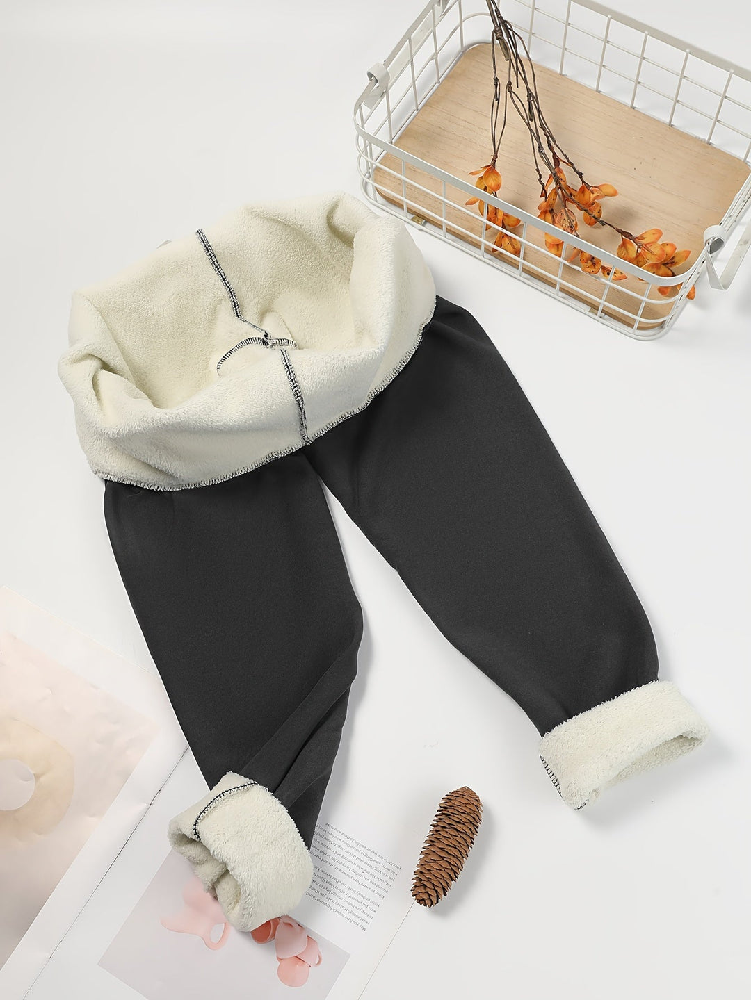 Wysoki-talia przytulny zimowy Leggings